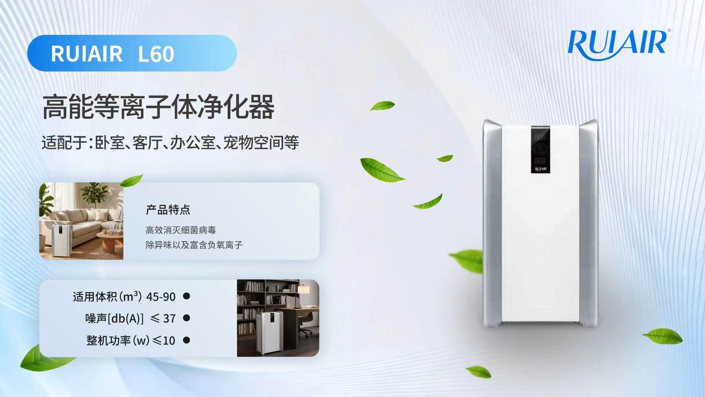 瑞艾尔L60高能等离子体净化器